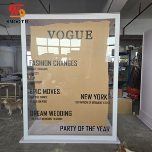 Cabina DE FOTOS Vogue suave con luz Led para fiesta de cumpleaños, caja de cabina de fotos, caja de revista, Fondo de fotografía - Product Image 1