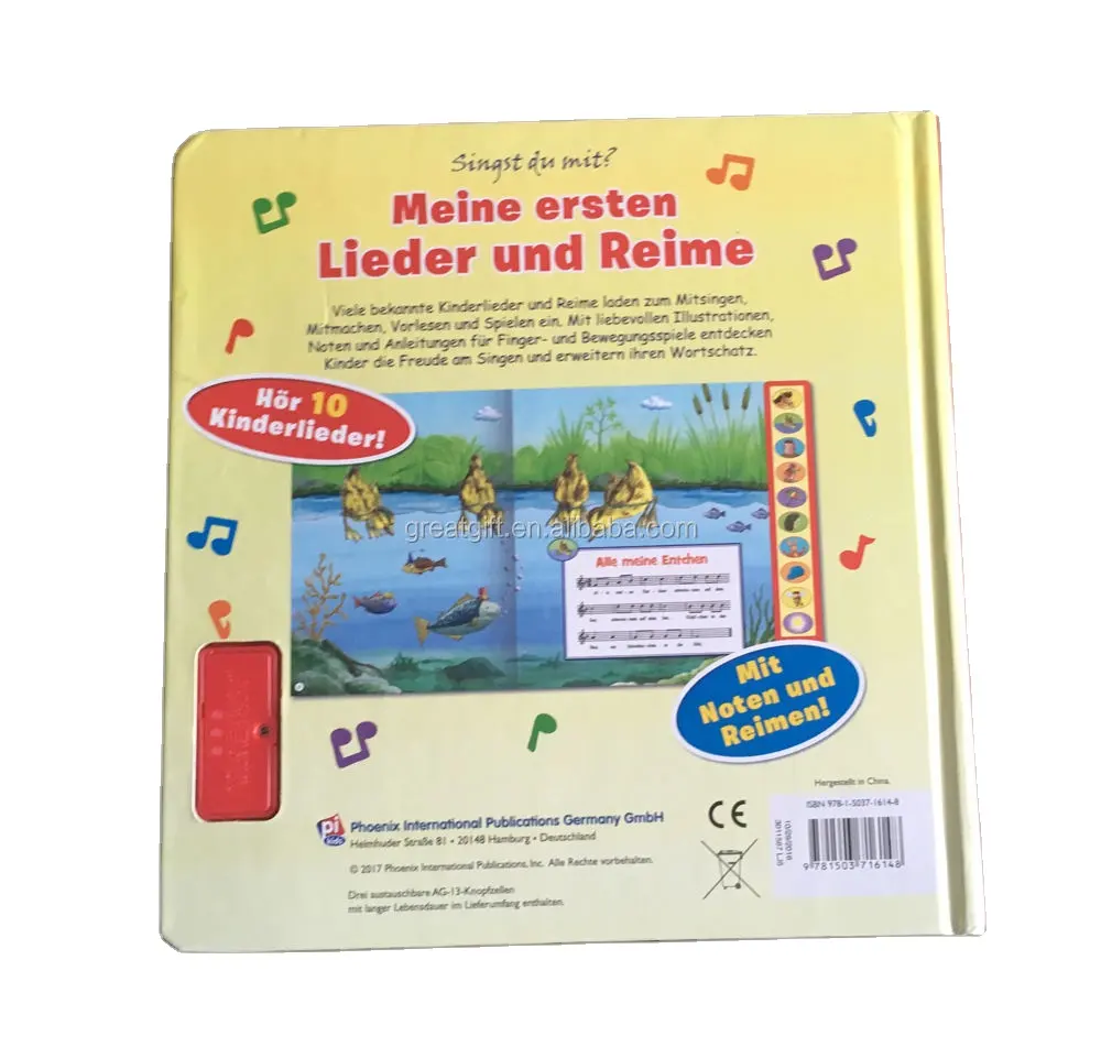 Neues Design Hund Logo Tonbrett Buch Geschichte Tonbuch programmierbares Hörbuch für Kinder Frühjahrsbildung