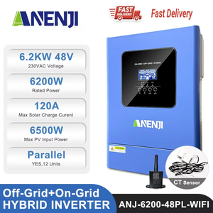 Anenji ANJ-6200-48PL-WIFI 6.2kw Híbrido Solar Fuera de Red y Conectado a la Red con Wifi Integrado MPPT en Stock ANJ-6200-48PL-WIFI Anenji - Product Image 4