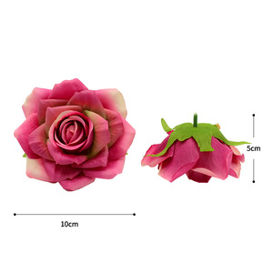 Roses artificielles Dongchen Crafts, 10 cm, fleurs en soie pour mariage, décoration intérieure, accessoires photo - Product Image 5