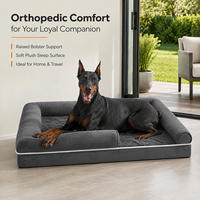 Lit pour animaux de compagnie de luxe écologique double face orthopédique toutes saisons, lit canapé pour chien et chat, design moderne, doux et confortable