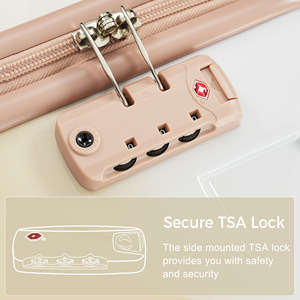 Ready Stock in USA Free Shipping Luggage Sets ABS 3pcs(20/24/28) Spinner Wheels Suitcase with TSA Lock Support <b>Dropshipping</b> - Product Image 3