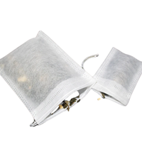 Lot de 100 Sachets de Thé Vides en Tissu Non-tissé de Qualité Alimentaire pour Emballage en Vrac
