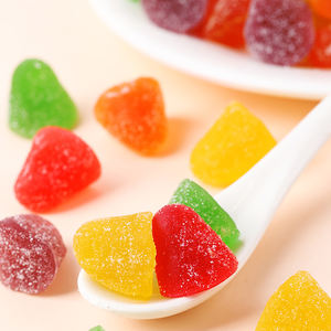 Großhandel und Maßanfertigung Sortierte Frucht-<span class=keywords><strong>Vitamin</strong></span>-Gummibärchen, Saure-Süße Halal Regenbogen-Tropfenförmige Geleebonbons - Product Image 2