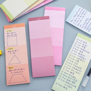 Ins Korean Style Extra Long Colored Tearable Non <b>Sticky</b> Cute Memo Pad For Student Daily Use - Product Image 1