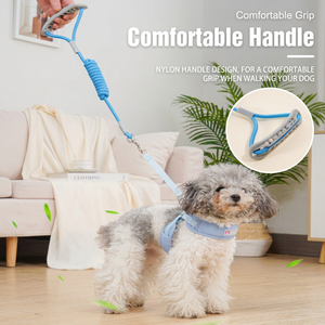Soft Padded X-Shaped <b>Dog</b> <b>Harness</b> Vest Adjustable Pet Walking <b>Harness</b> Polyester Leash for Small Medium <b>Large</b> <b>Dogs</b> - Product Image 4