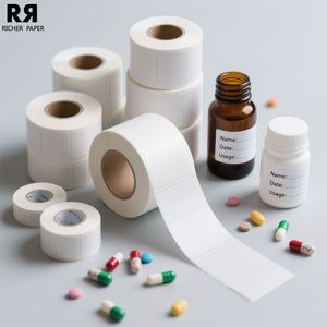 Étiquette autocollante pour tube à essai médical personnalisée rouleau de vinyle d'emballage électronique étanche rouleaux de papier adhésif durable - Product Image 4