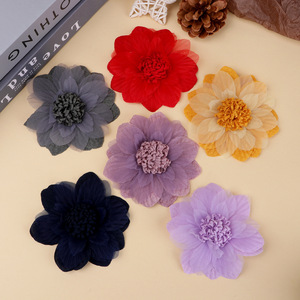 Fleurs Artificielles en Soie Microfibre Camélia pour Accessoires Cheveux, Chaussures, Sacs, Vêtements, Décoration – Collection Été 2025 – Vente en Gros - Product Image 1