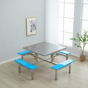 304 Table de salle à manger en acier inoxydable à faible entretien 1.2m - Product Image 1