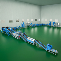 Machine de lavage et de séchage de déchets plastiques, machine de découpe pour le recyclage du plastique avec équipement de tri des plastiques