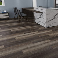 Plancher de décoration intérieure 4mm-8mm Plancher hybride SPC en vinyle chêne moderne imperméable à l'eau