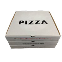 Boîte à pizza pour restaurant à emporter, en kraft recyclé, résistante à la graisse, plusieurs tailles, logo personnalisé, vente en gros, faible MOQ, SP3611