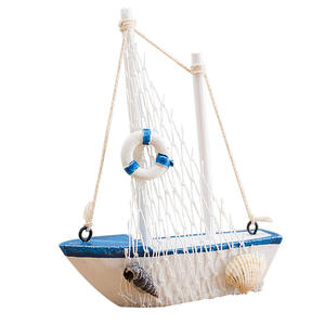 Modèle de <span class=keywords><strong>bateau</strong></span> en bois Style méditerranéen artisanat nautique HYG01 Kit de modèle de <span class=keywords><strong>bateau</strong></span> de décor à la maison écologique - Product Image 5