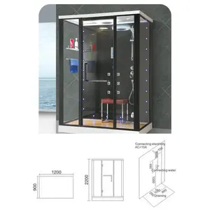 Modern Design Ecofriendly Indoor Whole Complete Steam Shower Cabin Room