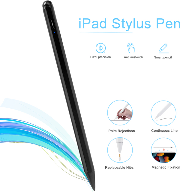 1.2mm Super Fine Point Tip Table Pencil With Magnetic Attraction Instant Access Touch Pens for Ipad Active Stylus