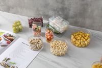Vente chaude Transparent PS En Plastique Gâteau Emballage Conteneur Boîte À Dessert Personnalisée pour Jus Carrés pour Biscuits Gâteaux pour Alimentaire Stor