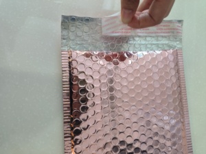 Phổ biến màu sắc 150*130 + 40 mét Rose Gold chống sốc kim loại Poly bong bóng bưu phẩm độn phong bì vận chuyển Túi bong bóng cho Express - Product Image 4