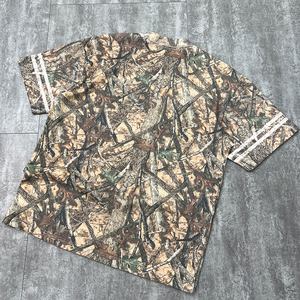 เสื้อยืดคอกลมคอกลมผ้าโพลีเอสเตอร์พิมพ์ลายสำหรับผู้ชายเสื้อยืดโอเวอร์ไซส์ลายพรางสไตล์สตรีทแวร์ออกแบบได้ตามต้องการ - Product Image 4