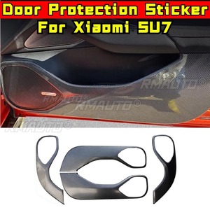 Leather Anti Kick <b>Pad</b> For Xiaomi SU7 Special Car Door Interior Anti <b>Scratch</b> Protection Sticker Modification Tunning Part - Product Image 2