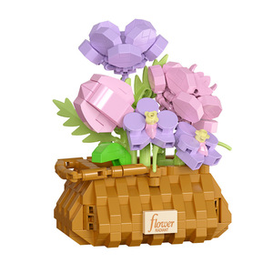 Bloques de Construcción Educativos para Niños, Modelo de Micro-partículas de Cesta de Girasoles, Adecuado para Niños y Niñas como Regalo - Product Image 2
