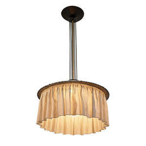 Retro Style Fabric Chandelier E27 Six-Head Round Pendant <b>Light</b> For <b>Dining</b> Room Home Decor - Product Image 5