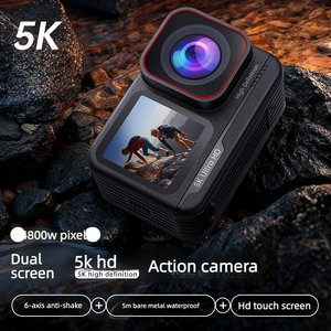 กล้องแอคชั่น 5K HD รุ่น T20S ความละเอียด 48MP หน้าจอคู่ ระบบกันสั่น 6 แกน กันน้ำลึก 5 เมตร มุมกว้างพิเศษ 130 องศา รองรับการ์ด TF 256GB สำหรับการปั่นจักรยาน - Product Image 3
