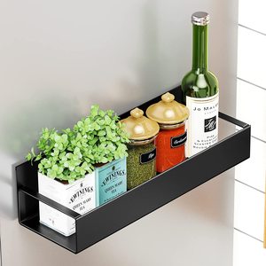 Magnetic Spice Rack Refrigerator Shelf Wall Mounted Multi-purpose Hanging Organizer Rectangle Shape - Product Image 4