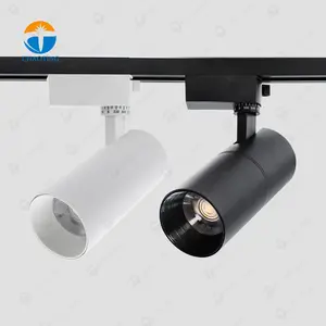 Preço competitivo 2 3 4 Fios 3 Fase Recesso Superfície Montada Led Track Lighting 20W 30W Cob Spotlights Track Rail Spot Lights