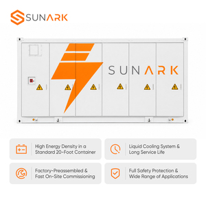 Sunark ที่ใส่แบตเตอรี่ลิเธียมพลังงานแสงอาทิตย์5MWh แบบบูรณาการพร้อมระบบระบายความร้อนขั้นสูงสำหรับการจัดเก็บในฟาร์มพลังงานหมุนเวียน - Product Image 4