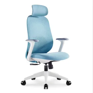 SAGELY Home chine réglable travail roulant tissu maille pivotant mobilier de direction chaise de bureau ergonomique hydraulique