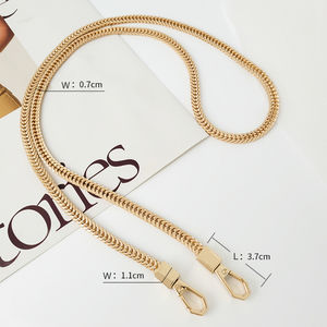 Venta al por mayor <span class=keywords><strong>bolso</strong></span> de metal <span class=keywords><strong>intercambiable</strong></span> correas de cadena gancho galvanizado resistente a la decoloración moda lujo clásico DIY monedero hombro - Product Image 6