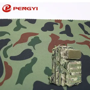 Tessuto in cordura oxford in poliestere di alta qualità 600d pvc camouflage fabric outdoor uniform