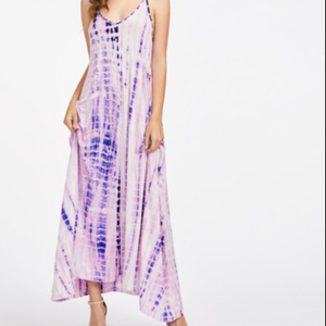 Robe Maxi Femmes cravate mourir Sexy À Dos Croisé Wrap Robes D'été Élégant Club Longue Cami Robe Plissée - Product Image 1