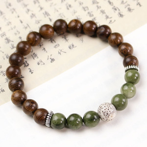 Golden Sandalwood <b>Bracelet</b> 10mm Unisex Everyday Wear Antique Style Wooden Jewelry Collectible Buddhist Beads - Product Image 4