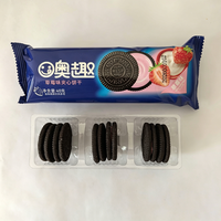 Biscuits sandwichs croustillants au chocolat saveur fraise fourrés à la crème, vente en gros OEM/ODM, pack en vrac, biscuit exotique asiatique