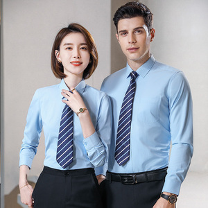 Tenue <span class=keywords><strong>de</strong></span> <span class=keywords><strong>travail</strong></span> professionnelle pour hommes chemises à manches longues pour femmes <span class=keywords><strong>de</strong></span> grande taille Style formel pour les expositions <span class=keywords><strong>de</strong></span> printemps et d'automne Ventes en banque - Product Image 3