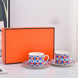 Juego de 2 Tazas y Platos de Porcelana Fina Europea de Alta Calidad para Té de la Tarde, Gran Venta - Product Image 5