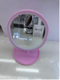 Round Desktop Makeup <b>Mirror</b> <b>Plastic</b> Frame Single Side Beauty Tool - Product Image 1