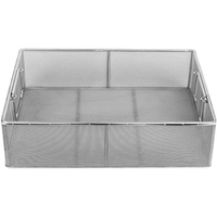 Panier de stérilisation en treillis métallique en acier inoxydable durable pour instruments chirurgicaux, utilisation en autoclave