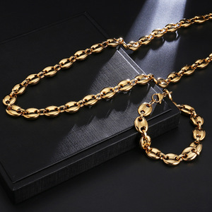 <span class=keywords><strong>Chaîne</strong></span> en grains <span class=keywords><strong>de</strong></span> <span class=keywords><strong>café</strong></span> pour hommes, collier naturelles, en acier inoxydable poli <span class=keywords><strong>de</strong></span> haute qualité, disponible en <span class=keywords><strong>or</strong></span> <span class=keywords><strong>18k</strong></span> - Product Image 6