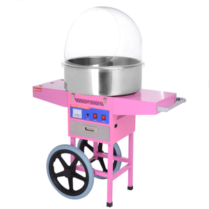 Precio de fábrica Máquina de algodón de azúcar dulce a gas Máquina de algodón de azúcar con sabor a fruta con coche - Product Image 2