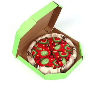 Custom Made Nieuwigheid Grappige Pizza Boxed Sokken Ontwerp Pizza Creative Pizza Sokken Hamburger Doos Sokken