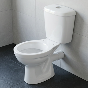 Inodoro de dos piezas de cerámica Vistaar WC Sanitary Ware Africa con sifón en P, montaje en el suelo y descarga por gravedad - Product Image 4