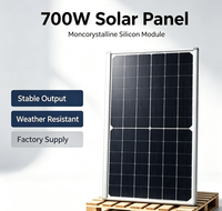 Panneau solaire haute tension 600W résistant à la corrosion et aux brumes salines pour villas en bord de mer et équipements solaires pour îles