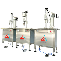 Machine de remplissage pneumatique linéaire semi-automatique pour bidons métalliques et bouteilles, haute précision, applications huile, gaz, peinture, cosmétiques