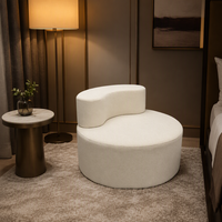 Fauteuil de détente sous vide pour salon, hôtel et appartement, forme de noix de cajou, coussin moelleux, tissu facile à nettoyer