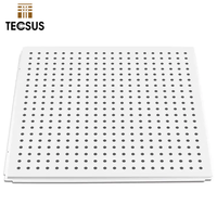 Matériaux de décoration intérieure pour bâtiments, dalles de plafond 24x24, faux plafond industriel en aluminium, plafond à poser