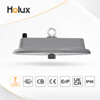 Almacén en Alemania, Garantía de 7 Años, 100-200W Ajustable, 200lm/W, Lente Liteon 5050 de PC, IP66, IK08, UGR Inferior a 22, Lámpara LED High Bay UFO