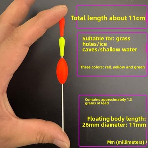 Flotadores de Pesca Profesionales Verticales para Aguas Poco Profundas, Juego de 10 Piezas, Alta Sensibilidad, Flotador Corto, Altamente Visible, 1.3g - Product Image 6