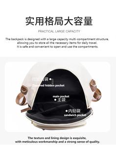 Túi đeo vai ba lô nữ thời trang cổ điển chống nước chất liệu <span class=keywords><strong>nylon</strong></span>, dung tích lớn, dành cho học sinh, sinh viên, mẫu mới năm <span class=keywords><strong>2025</strong></span> - Product Image 6